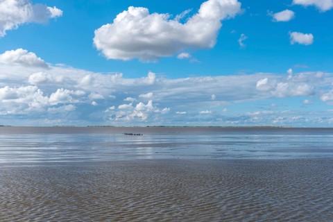 Beach at low tide