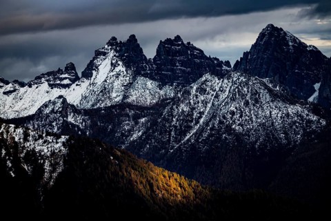 Snowy peaks of the Civetta Group