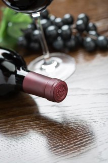 Abstract wine bottle