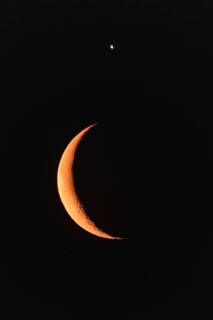Moon and Venus