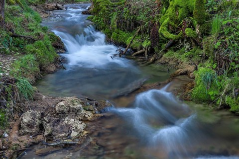 Urach waterfall - Bruehlbach stream