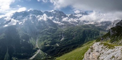 Hiker on the Tanzboden