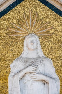 Mary with halo