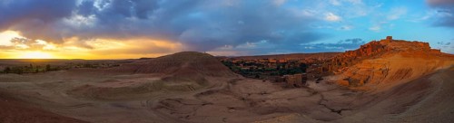 Sunrise over the Berber fortress Ait Benhaddou