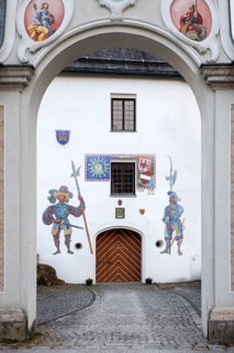 Entrance to the pilgrimage church of Our Lady of Mariastein