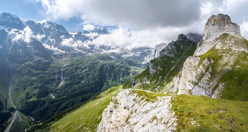 Hiker on the Tanzboden