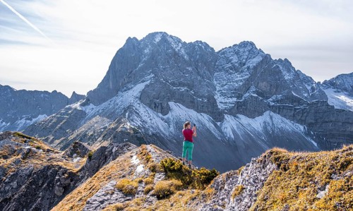 Hiker in the mountains