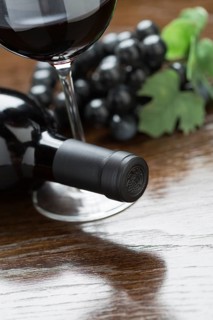 Abstract wine bottle
