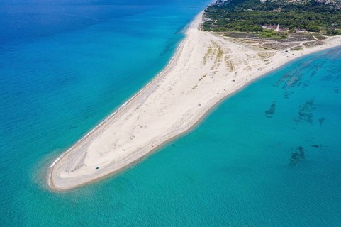 Aerial of Possidi beach
