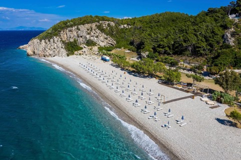 Aerial of Tsambou Beach