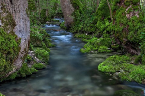 Urach waterfall - Bruehlbach stream