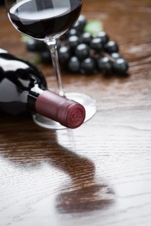 Abstract wine bottle