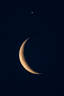 Moon and Venus