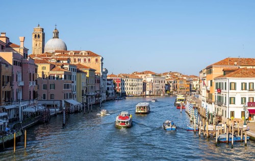 Boats on the Grand Canal