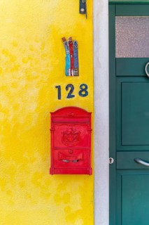 Letterbox and house number