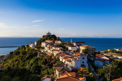 Aerial of Agia Triada church