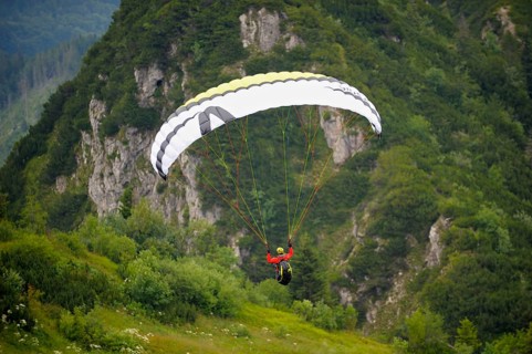 Paraglider on the Hochfelln