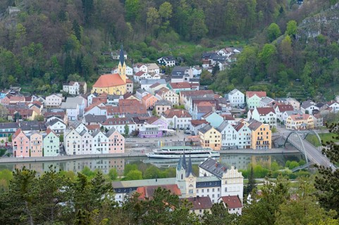 View of Riedenburg at the Main-Danube-Canal