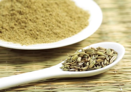 Powder and seeds of fennel