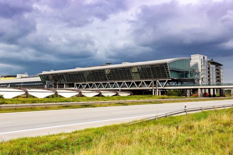 Terminal of Leipzig/Halle Airport