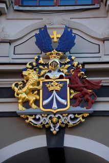Coat of arms at Stralsund town hall