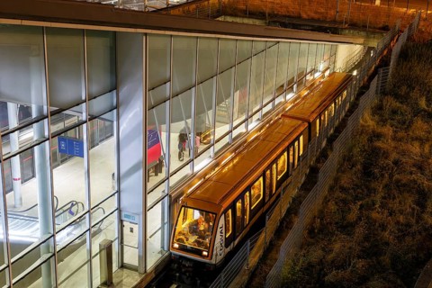 People mover CDGVAL at Charles de Gaulle Airport