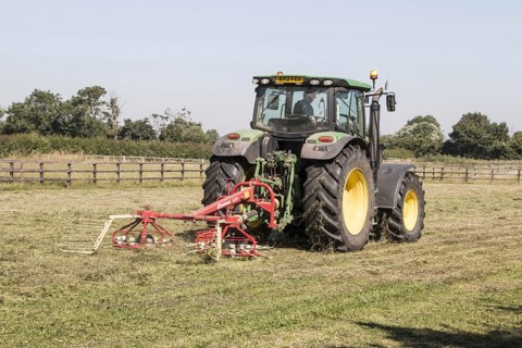 Turning hay