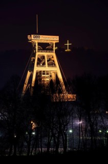 Prosper-Haniel colliery at night