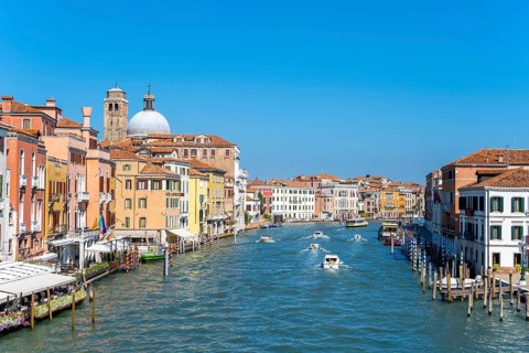 Boats on the Grand Canal