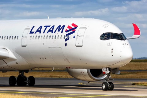 A LATAM Airbus A350-900 with registration number PR-XTE at Charles de Gaulle Airport