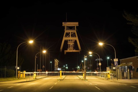 Prosper-Haniel colliery at night