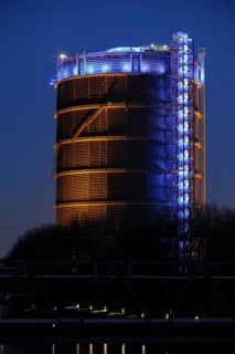 Gasometer at the Rhine-Herne-Canal in Oberhausen