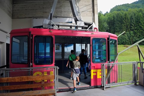 Gondola of the Hochfellnbahn