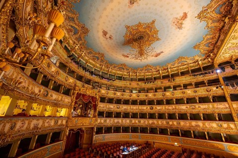 Auditorium with gilded gallery