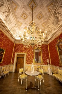 Historical living room of a Venetian palace