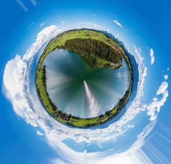 Spherical panorama of Riegsee