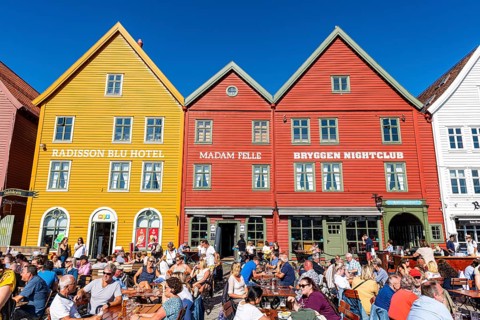 Open air cafes