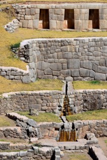 Spring in the temple complex of the Inca water sanctuary