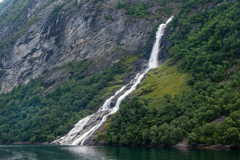 Waterfall in Geirangerfjord