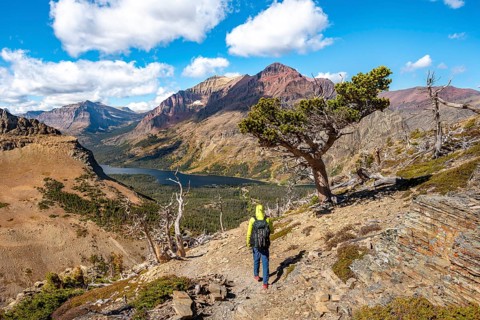 Hikers on the trail to Scenic Point
