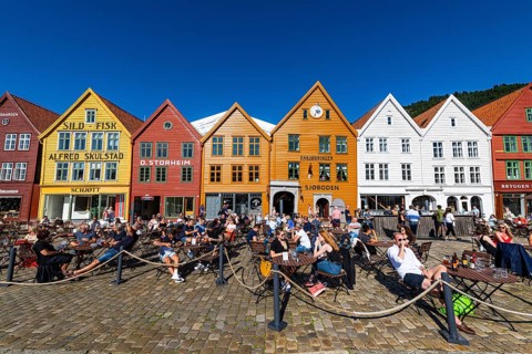 Open air cafes