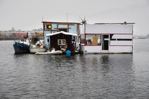 Houseboats on Rummelsburg Bay