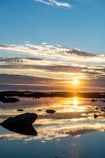 Sunset over the Unesco world heritage site