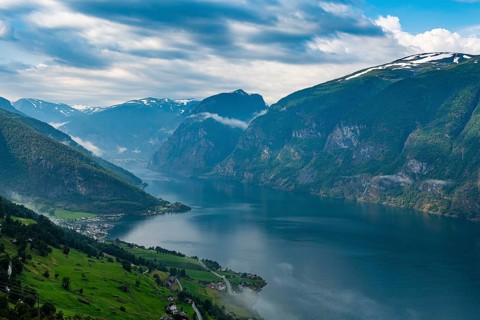 Overlook over Aurlandsfjord
