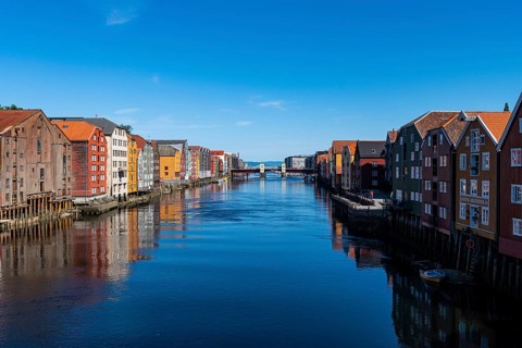 Old storehouses along the Nidelva