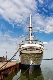 Sail training ship Gorch Fock in the harbour
