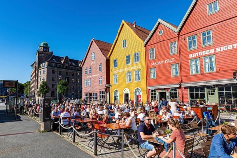 Open air cafes
