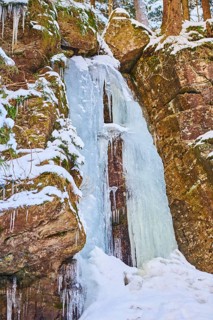 Frozen Rissloch waterfalls