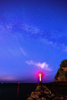 Milky Way over Lighthouse in Shaldon
