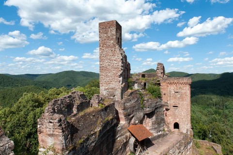 Medieval rock castle